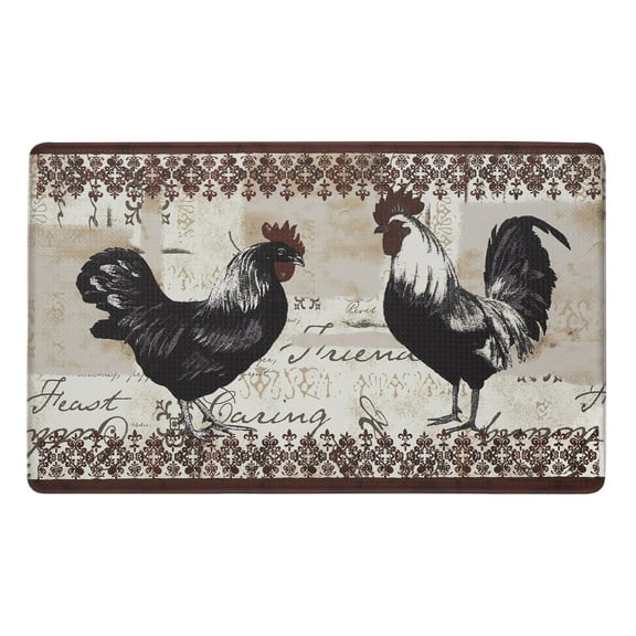 Achim Anti-Fatigue Floor Mat - Rooster Design, 18" x 30"