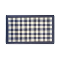 Achim Anti-Fatigue Kitchen Buffalo Check Rectangle Anti Fatigue Mat, Navy, 18x30, 1 Piece