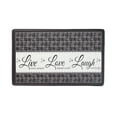thumbnail image 1 of Achim Anti-Fatigue Kitchen Live Love Laugh Rectangle Anti Fatigue Mat, Charcoal, 18x30, 1 Piece, 1 of 4