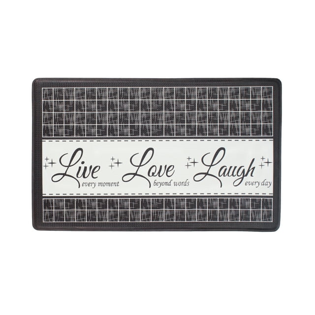 Achim AntiFatigue Kitchen Live Love Laugh Rectangle Anti Fatigue Mat