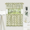thumbnail image 1 of Achim Arlington Curtain Tier and Valance Set - 58x36/58x13 - Green, 1 of 5