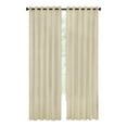 thumbnail image 1 of Achim Bedford Front Tab Light Filtering Curtain Panel, Tan, 42" x 63", 1 of 3