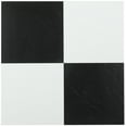thumbnail image 1 of Achim Black and White Vinyl 12'' x 12'' Floor Tiles 20 sq ft Coverage Area, for Any Room 20 Piece, 1 of 4