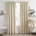 thumbnail image 1 of Achim Blake Geometric Diamond Rod Pocket Light Filtering Curtain Panel, Tan, 42" x 84", 1 of 5