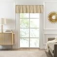 thumbnail image 1 of Achim Bordeaux Indoor Polyester Light Filtering Solid Curtain Valance, Tan, 52-in W x 14-in L, 1 of 6