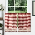 thumbnail image 1 of Achim Buffalo Check Kitchen Curtains, Set of 2 Tiers, 1 of 7