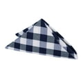 thumbnail image 1 of Achim Buffalo Check Polyester/Cotton Dinner Table Napkins - Navy - Set of Four, 1 of 4