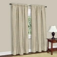 thumbnail image 1 of Achim Buffalo Check Window Curtain Panel, 42 x 63, Taupe, 1 of 6