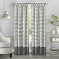 thumbnail image 1 of Achim Callie Cuff Tab Top Window Curtain Panel - 52x63 - Grey, 1 of 4