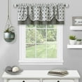 thumbnail image 1 of Achim Callie Light Filtering Double Layer Pick Up Valance, Grey, 58" x 14", 1 of 4