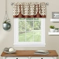 thumbnail image 1 of Achim Callie Light Filtering Double Layer Pick Up Valance, Spice/Tan, 58" x 14", 1 of 5
