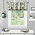 thumbnail image 1 of Achim Callie Light Filtering Double Layer Pick Up Valance, Taupe/Silver, 58" x 14", 1 of 4