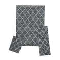 thumbnail image 1 of Achim  Capri Rug Set - Crosshatch Blue Grey - 3 Piece, 1 of 1