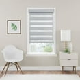 thumbnail image 1 of Achim Celestial Indoor Cordless Oyster Polyester Room Darkening Window Zebra Shade, 72" L x 43" W, 1 of 6