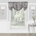 thumbnail image 1 of Achim Charlotte Polyester Light Filtering Curtain Valance, Grey, 52" x 17", 1 of 5