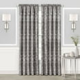 thumbnail image 1 of Achim Charlotte Rod Pocket Light Filtering Curtain Panel, Grey, 52" x 63", 1 of 7