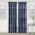 thumbnail image 1 of Achim Charlotte Rod Pocket Window Curtain Panel - 52x84 - Navy, 1 of 7