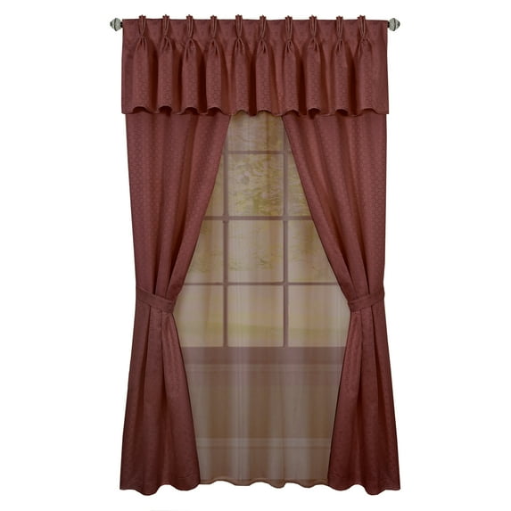 Achim Claire 6 Piece Window Curtain Set
