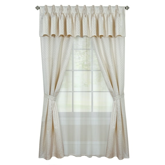 Achim Claire 6 Piece Window Curtain Set