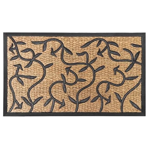 Achim Coco Mat, Flora Design, Durable 18" x 30"