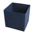 thumbnail image 1 of Achim Collapsible Storage Bins, Pack 4, Navy, 1 of 2