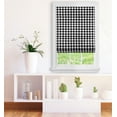thumbnail image 1 of Achim Cordless Buffalo Check Roman Window Shade 29X64 - Black/White, 1 of 4