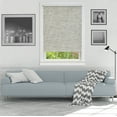 thumbnail image 1 of Achim Cords Free Privacy Jute Indoor Cordless Heather Gray Jute Light Filtering Window Roller Shade, 72" L x 42" W, 1 of 4