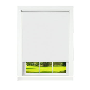 Achim Cords Free Tear Down Indoor Cordless White Vinyl Light Filtering Window Roller Shade, 72" L x 73" W