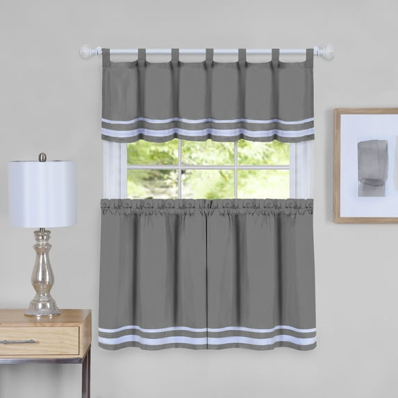 Achim Dakota Window Curtain Tier Pair and Valance Set