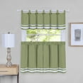 thumbnail image 1 of Achim Dakota Window Curtain Tier Pair and Valance Set, 1 of 2