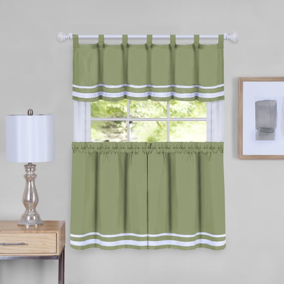 Achim Dakota Window Curtain Tier Pair and Valance Set