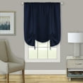 thumbnail image 1 of Achim Darcy Blue Solid Print Rod Pocket Light Filtering Curtains, 58" x 63", 1 of 5