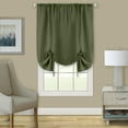 thumbnail image 1 of Achim Darcy Window Curtain Tie Up Shade - 58x63 - Green, 1 of 4