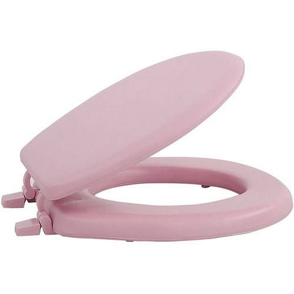 Achim Fantasia 17" Soft Standard Vinyl Toilet Seat, One Size Fits All, Pink