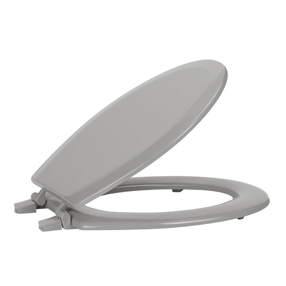 Achim Fantasia 17" Standard Wood Toilet Seat, Standard, Charcoal