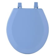 Achim Fantasia 17" Standard Wood Toilet Seat, Standard, Light Blue