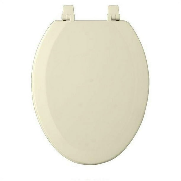 Achim Fantasia 19" Elongated Wood Toilet Seat, Elongated, Off White