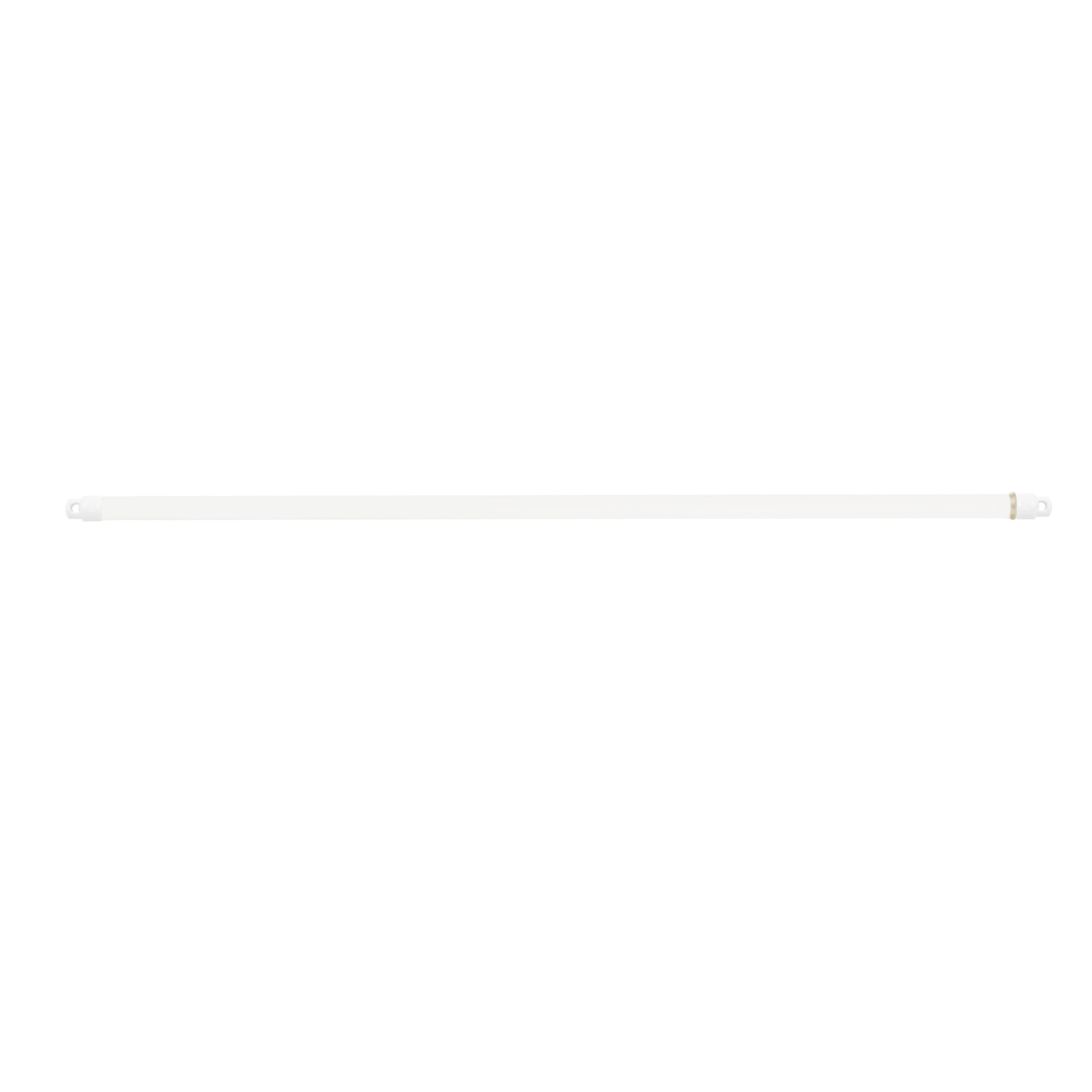 White Adjustable Steel Sash Curtain Rod, 21" - 38"
