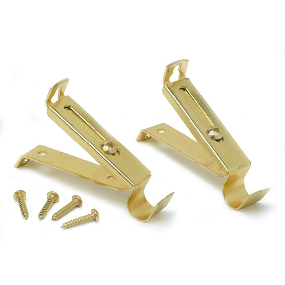 Achim Fantasia 5/8" Cafe Rod Bracket, 3/4" Projection, 1 Pair