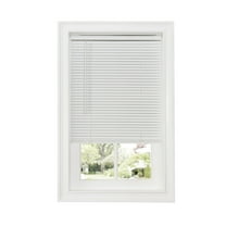 Achim GII Deluxe Sundown Indoor Cordless Vinyl Room Darkening Window Mini Blind, 64" W x 35" L, White