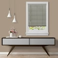 thumbnail image 1 of Achim GII Madera Falsa Indoor Cordless Grey Vinyl Room Darkening Window Faux Wood Blind, 64" L x 27" W, 1 of 2