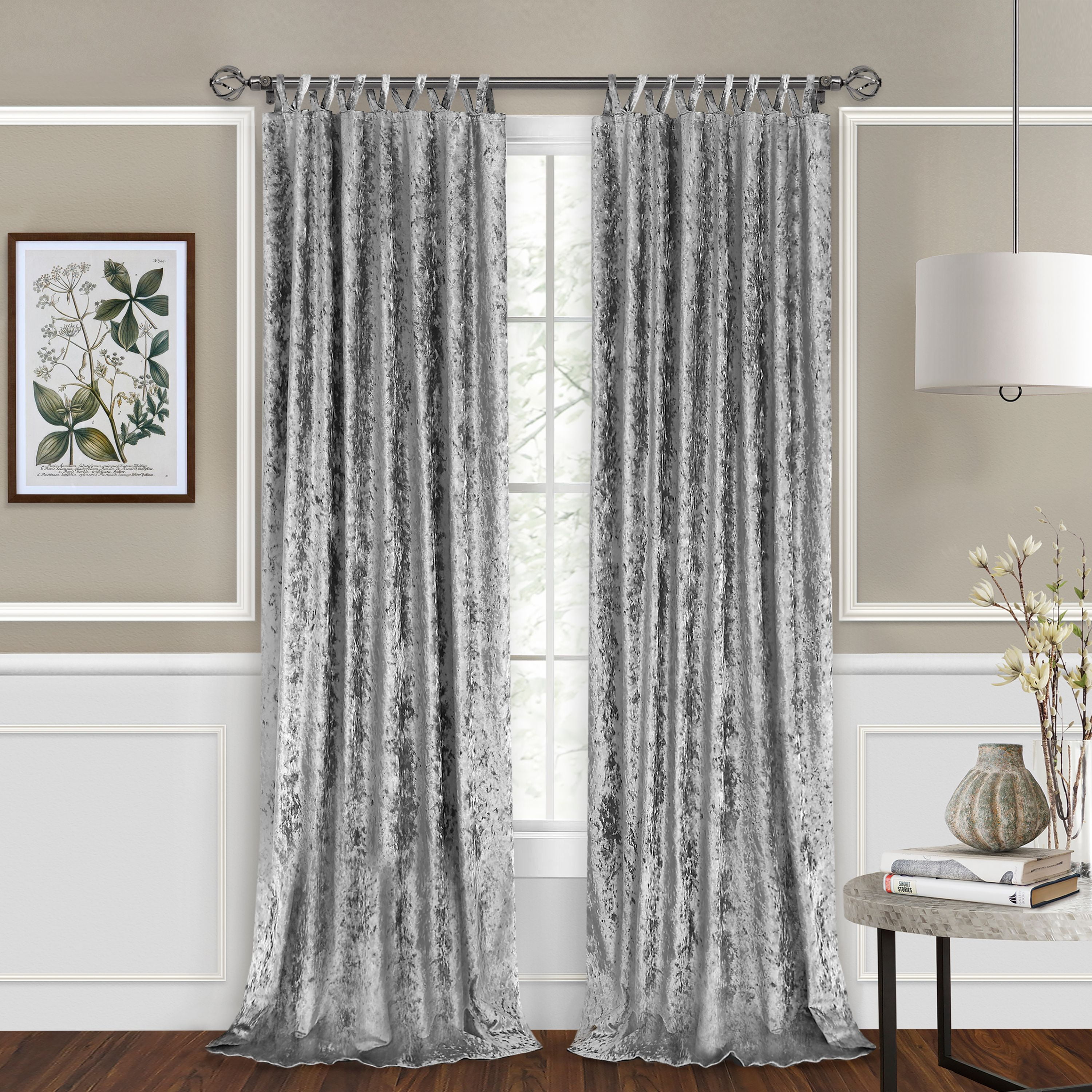 Bohogeo Grey and White Buffalo Plaid Kitchen Curtains,Tie-up and Straight  Decorative Window Drepes 56 x 18,Silver/Gray,1 Panel 