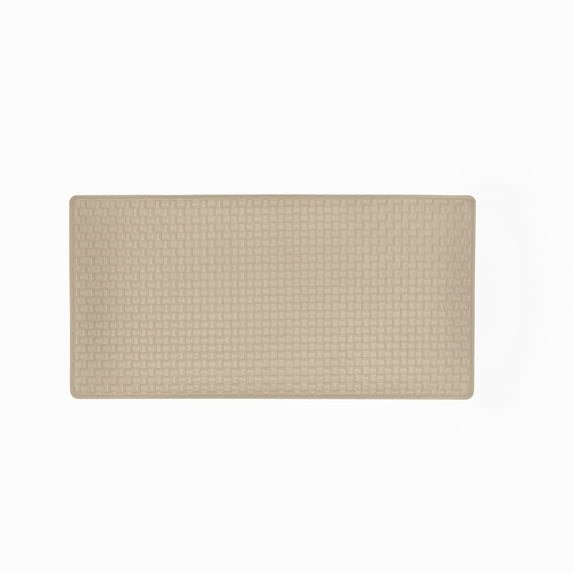 Achim Woven-Embossed Faux-Leather Anti-Fatigue Mat - 20in x 39in - Tan