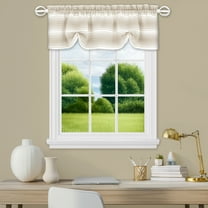 Achim Gramercy Window Curtain Valance, 14" L x 58" W, Taupe