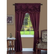 Achim Home Furnishing: Panache Burgundy Floral Traditional Window Curtain Panel 55" x 84"