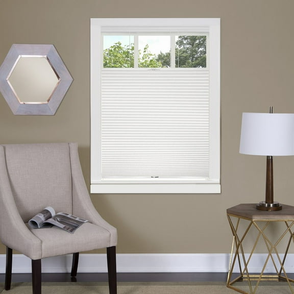 Achim Home Furnishing Window Blinds: Cordless Top-Down Bottom-Up Honeycomb Window Shade (White, 27" x 64")