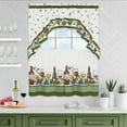 thumbnail image 1 of Achim Napa Printed Tier and Swag Window Curtain Set, 24" L x 57" W, Green, 1 of 6