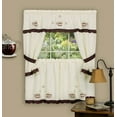 thumbnail image 1 of Achim Home Furnishings 58-Inch by 36-Inch Cuppa Joe Embellished Cottage Topper with 58-Inch by 36-Inch Swaggers for Windows, 1 of 1