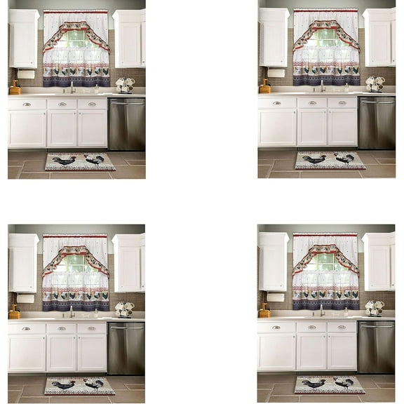 Achim Home Furnishings Anti Fatigue Mat, 18" x 30", Rooster, Multi (4)