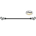 thumbnail image 1 of Achim Home Furnishings Buono II Medley Curtain Rod with Finials, 48-Inch Extends to 86-Inch (Set of 2), 1 of 3